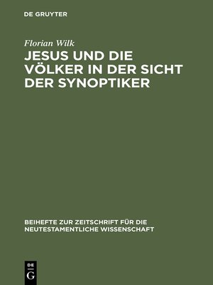 cover image of Jesus und die Völker in der Sicht der Synoptiker